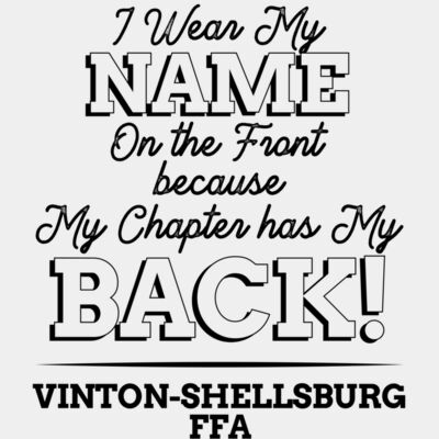 Vinton Shellsburg FFA Back - Black Thumbnail
