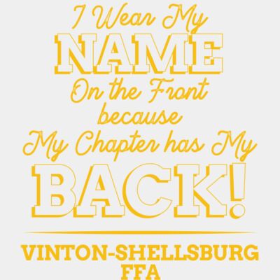 Vinton Shellsburg FFA Back - Yellow Thumbnail